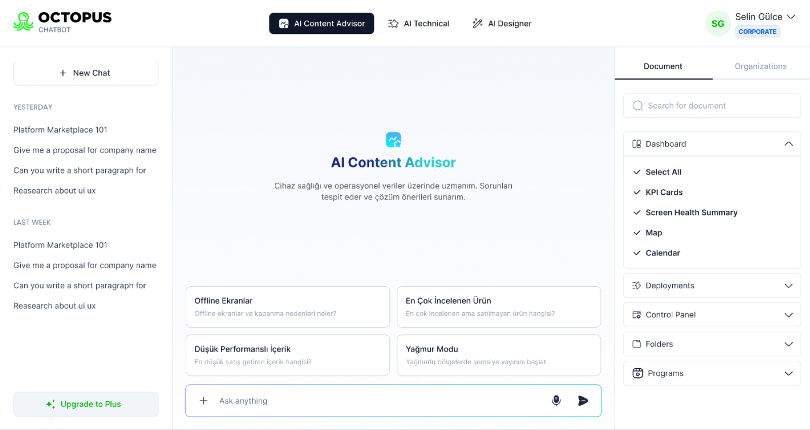 OctoAI — AI Content Advisor